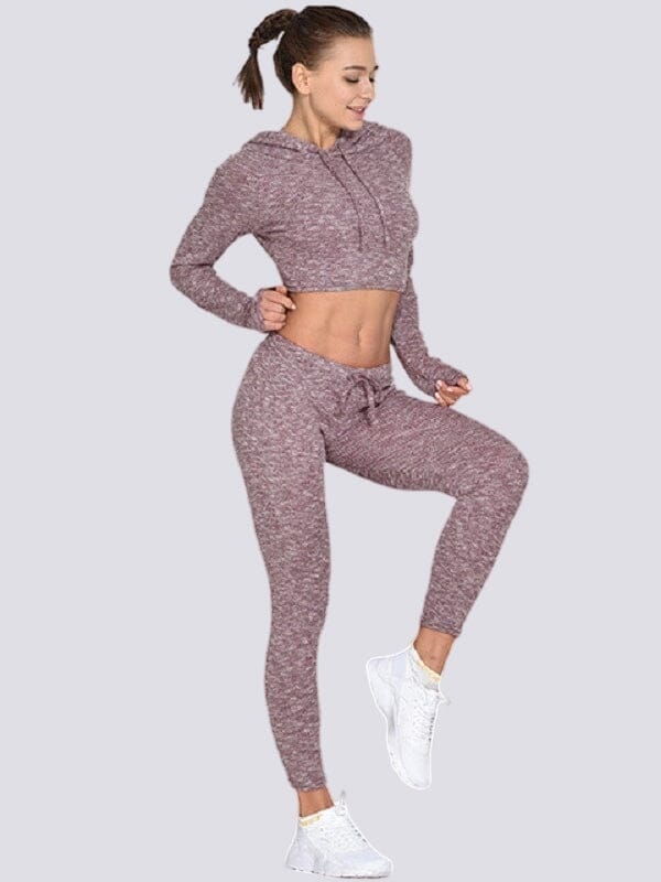 Tenue Sport Côtelée Leggings Helanke-Srbija.com sa Bordeaux 