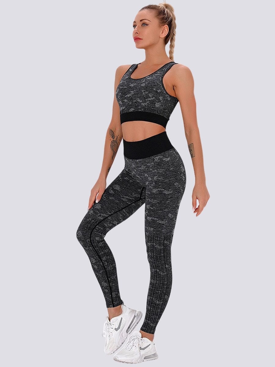 Tenue Sport Legging et Brassière (Ensemble) Ensemble Sport Helanke-Srbija.com XS Noir 