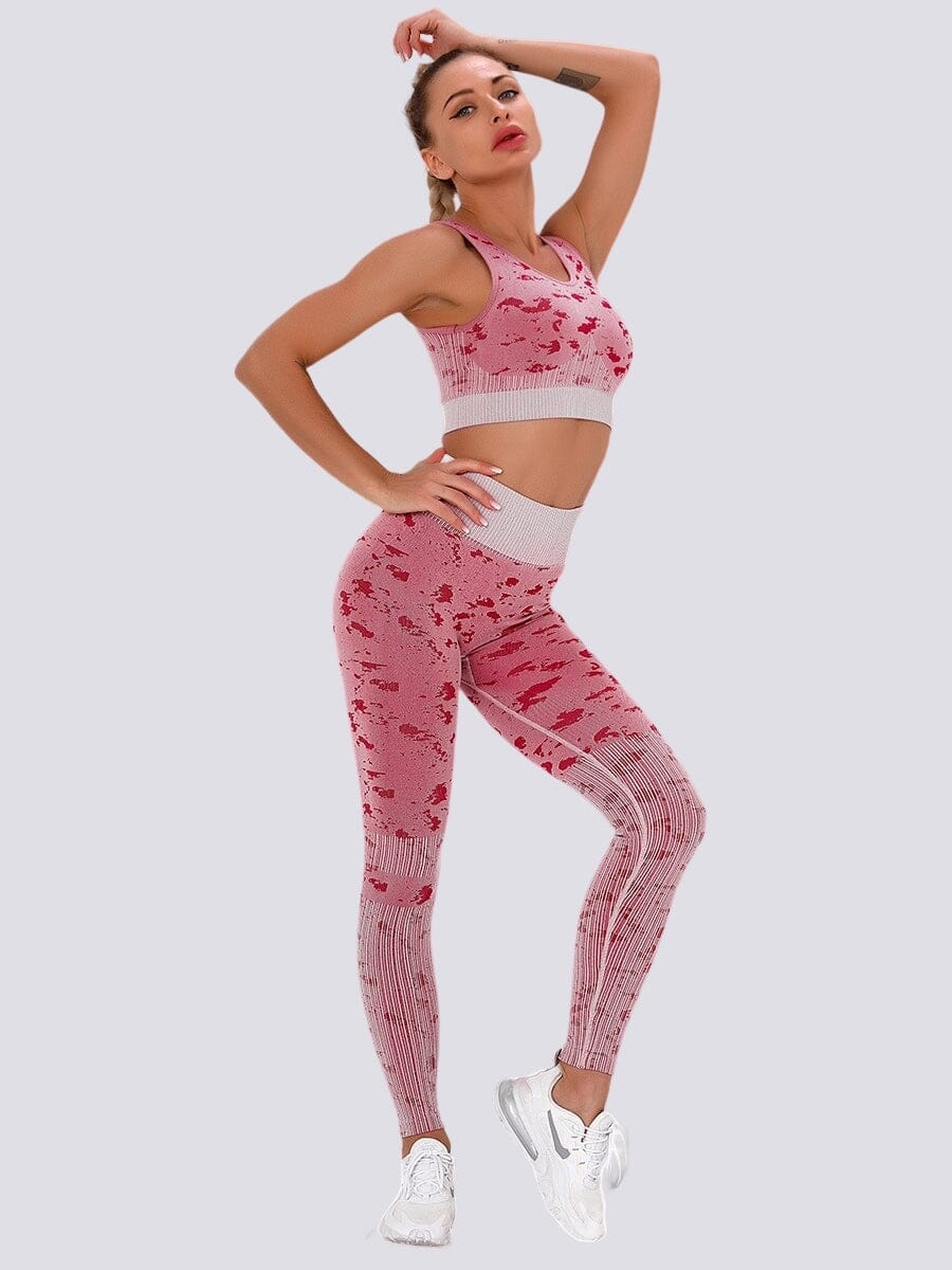 Tenue Sport Legging et Brassière (Ensemble) Ensemble Sport Helanke-Srbija.com XS Rose 