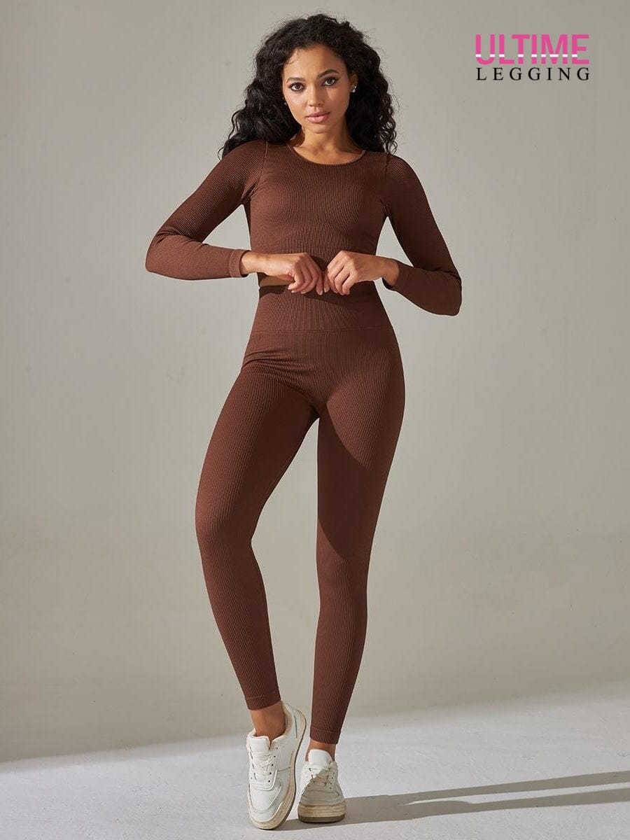 Tenue Sport Push Up - Ultime-Legging Ensemble Sport Helanke-Srbija.com sa Marron 