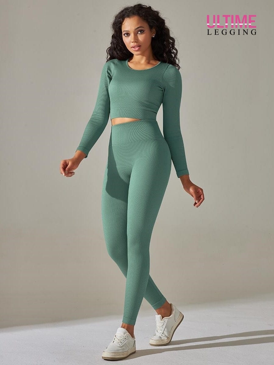 Tenue Sport Push Up - Ultime-Legging Ensemble Sport Helanke-Srbija.com sa Vert grisé 