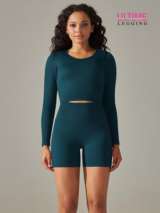 Tenue Sport Short Push Up - Ultime-Legging Ensemble Sport Helanke-Srbija.com sa Bleu vert 