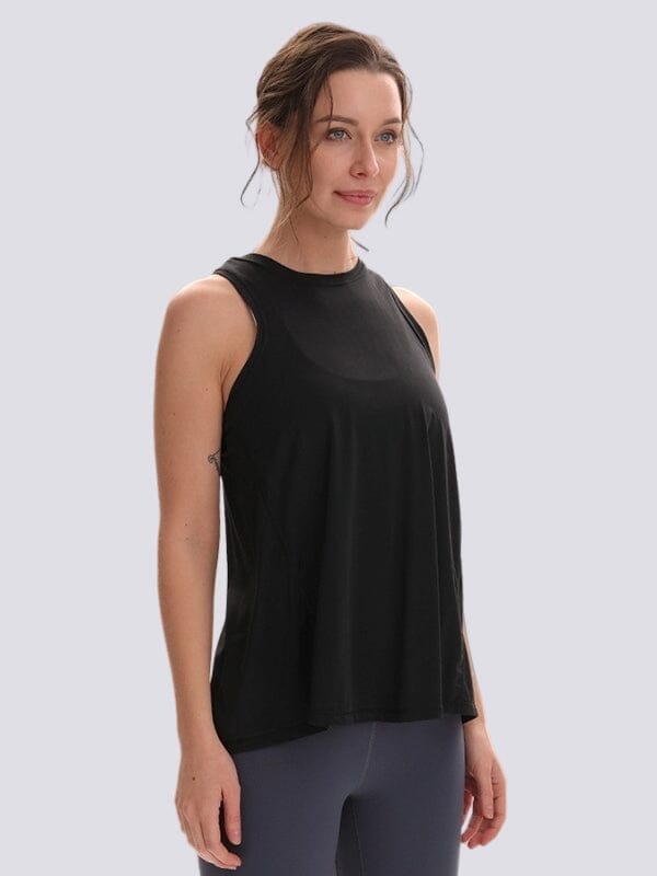 Top Sport Sans Manches T-Shirt Ultime-Legging sa Noir 