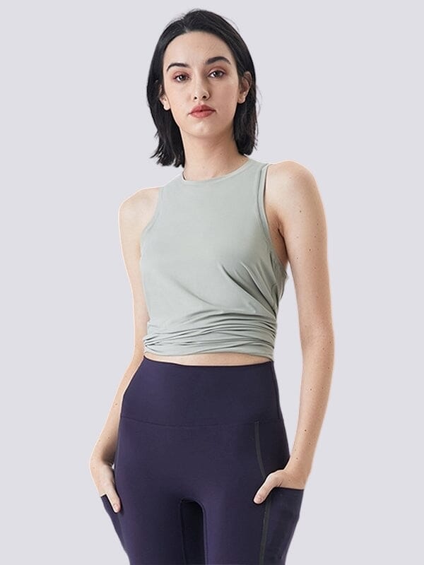 Top Sport Sans Manches T-Shirt Ultime-Legging sa Vert clair 