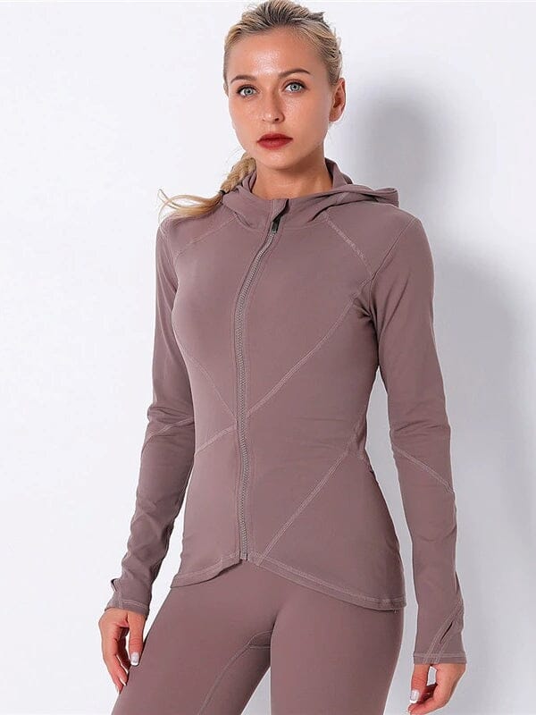 Veste Sport Capuche Zippée - Lovy Veste Helanke-Srbija.com : Legging Femme | Vêtements de Sport sa Violet 