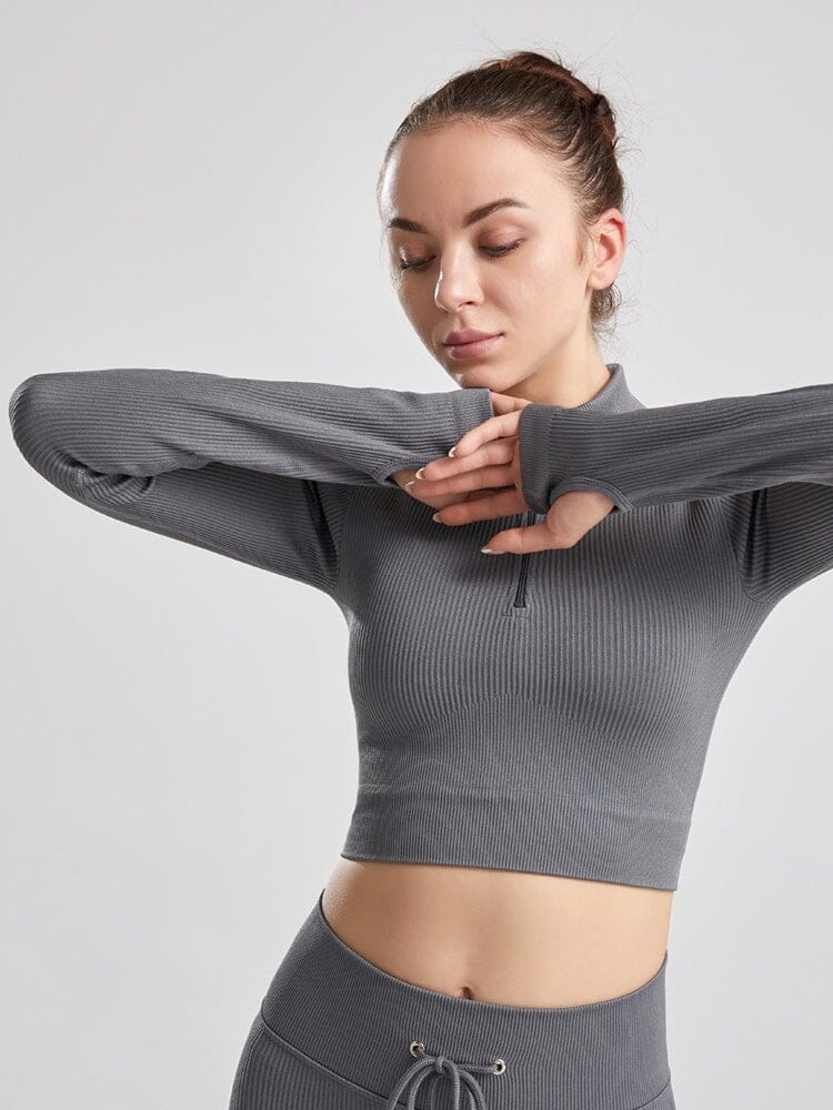 Veste Sport Côtelée - Kylia Veste Helanke-Srbija.com sa Gris 