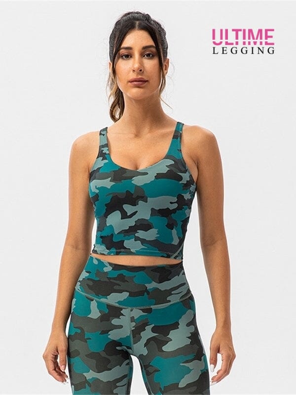 Brassière Sport Camouflage - Ultime-Legging Brassière Ultime Legging S Turquoise