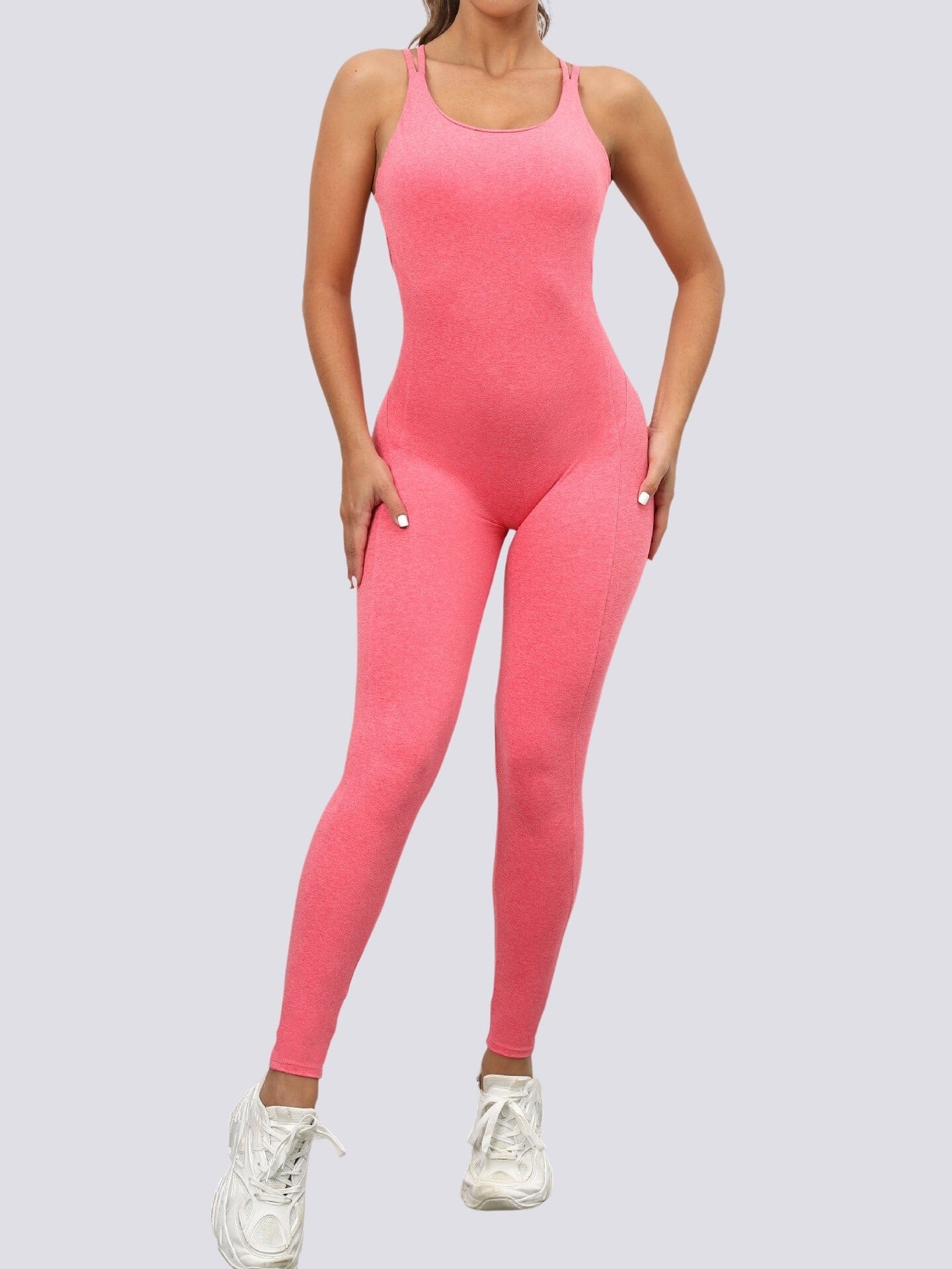 Combinaison Fines Bretelles Sport Combinaison sport Ultime Legging S Rose clair