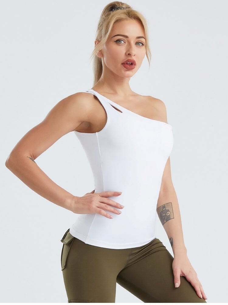 Débardeur Sport Moulant T-Shirt Ultime Legging S Blanc