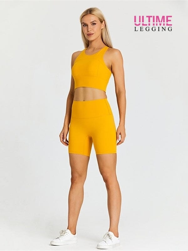 Ensemble Short Fitness - Ultime-Legging Ensemble Sport Ultime Legging S Jaune