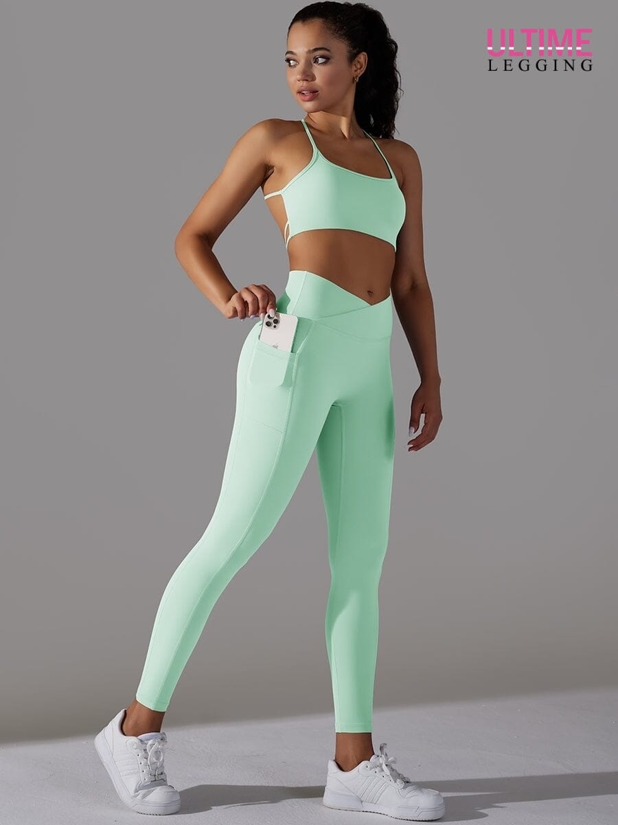 Ensemble Sport Push Up Poches - Fusion - Ultime-Legging Ensemble Sport Ultime Legging XS Turquoise