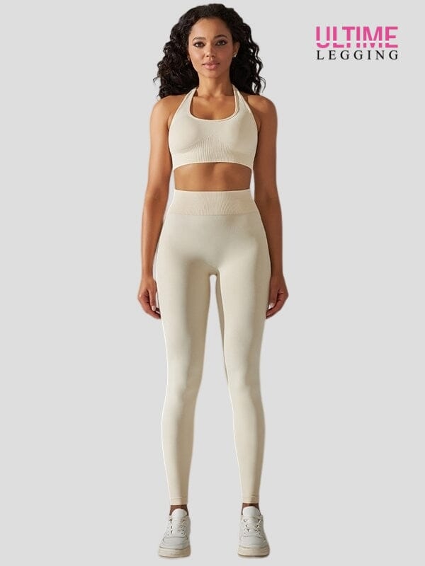 Ensemble Sport Seconde Peau Sans Couture - Ultime-Legging Ensemble Sport Ultime Legging S Blanc glacier