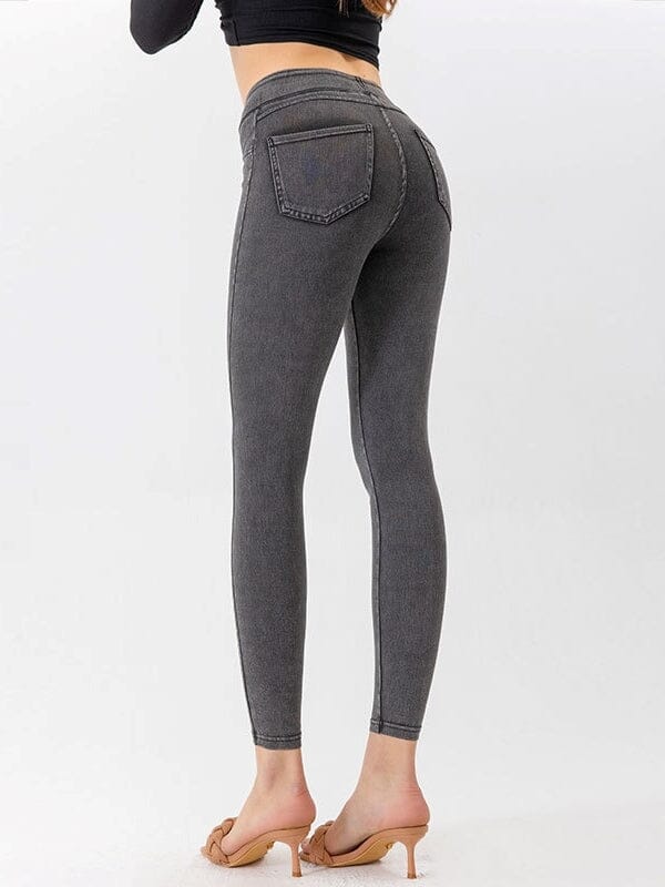 Jegging Gainant Taille Haute Jeggings Ultime Legging XS Gris