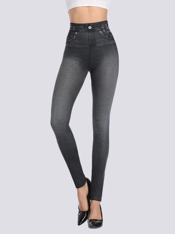 Jegging Slim Taille Haute Jeggings Ultime Legging S/M Noir