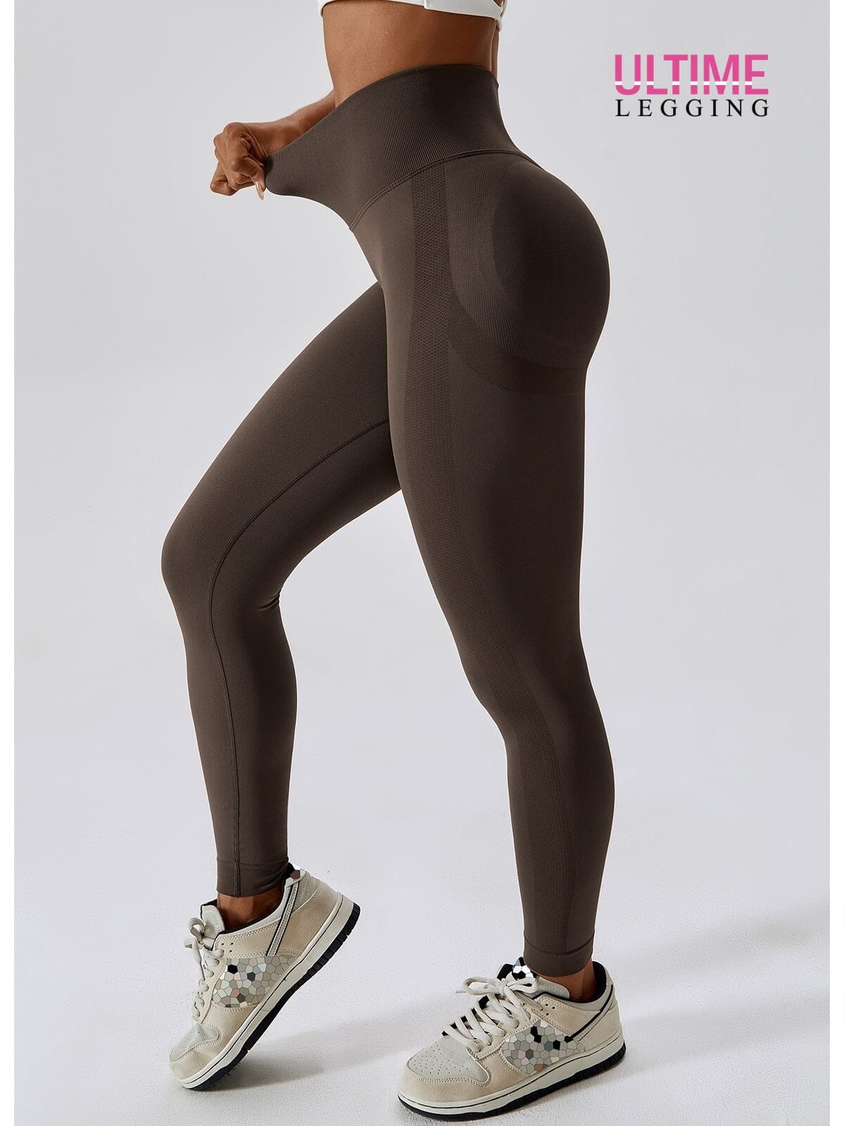 Legging Affinant Push Up - Ultime-Legging Leggings Ultime Legging S Marron