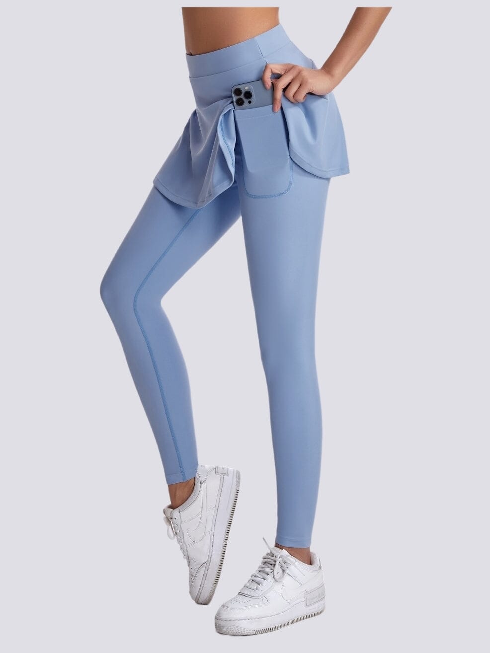 Legging avec Jupe Intégrée (Poche) Leggings Ultime-Legging S Bleu