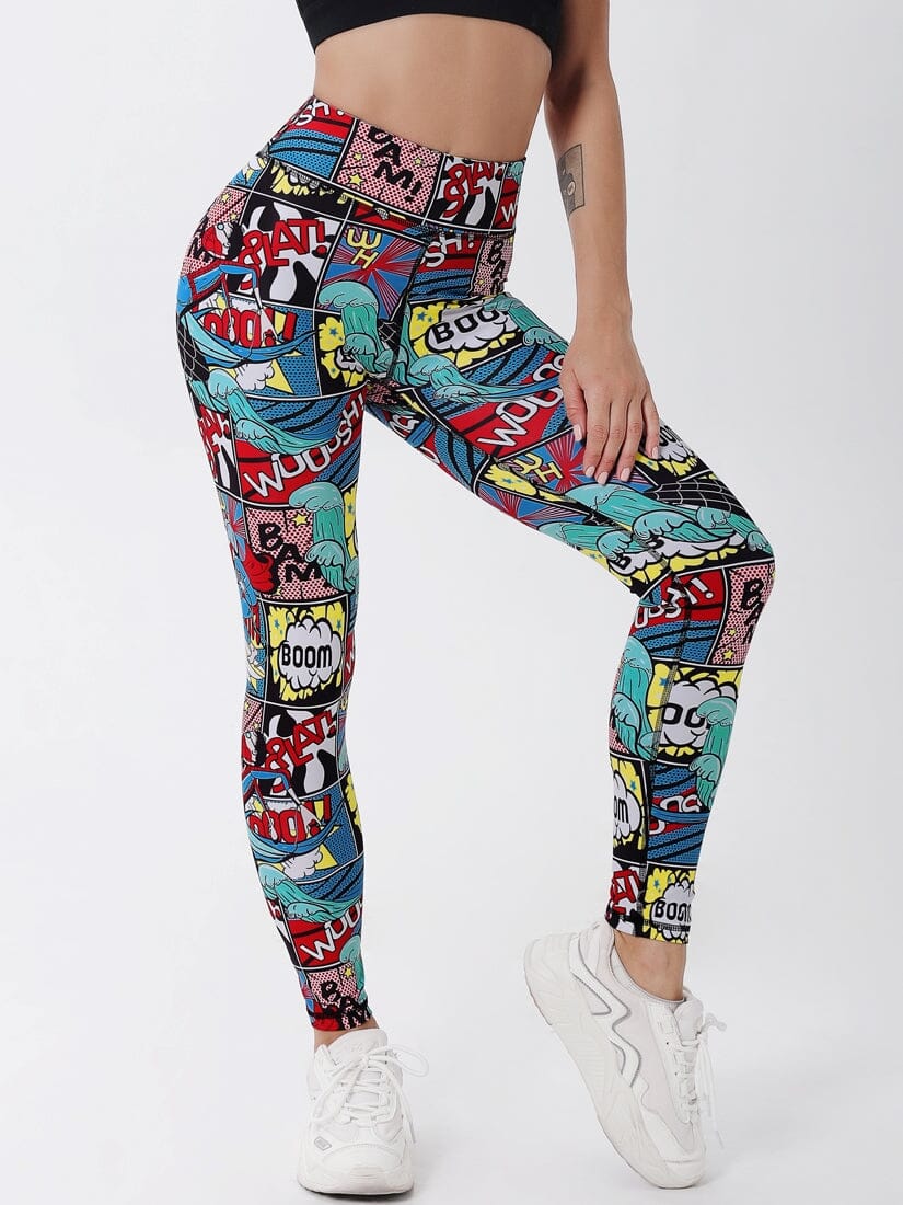 Legging Bande Dessinée Imprimé Leggings Ultime Legging S