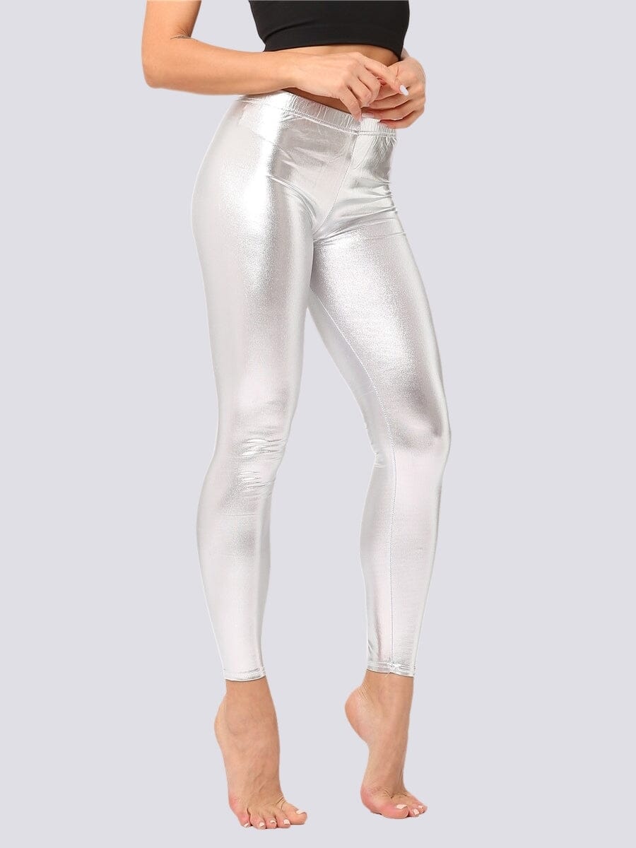 Legging Brillant Leggings Ultime Legging S Argent