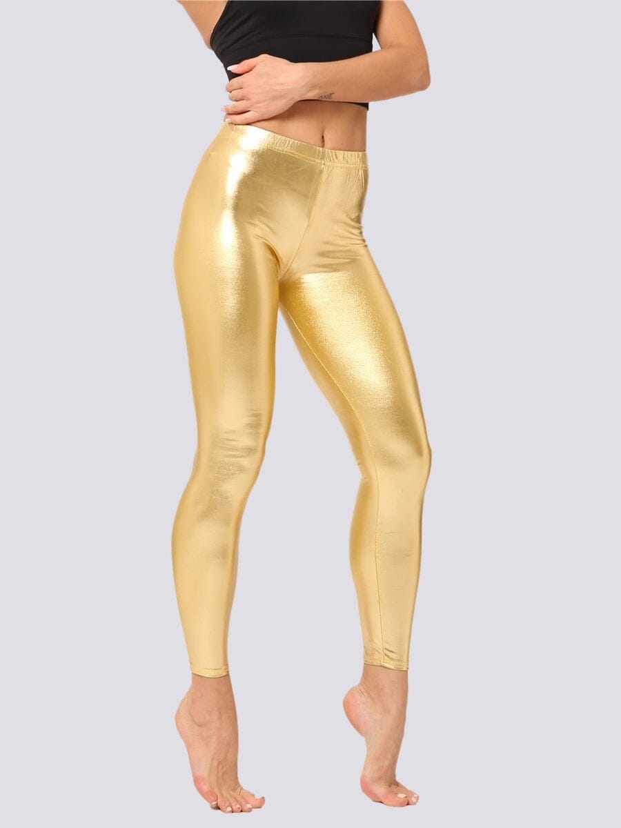 Legging Brillant Leggings Ultime Legging S Or