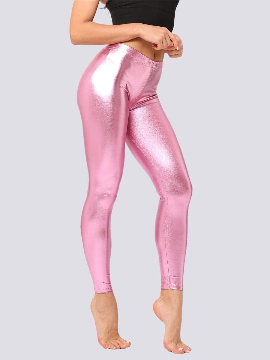 Legging Brillant Leggings Ultime Legging S Rose