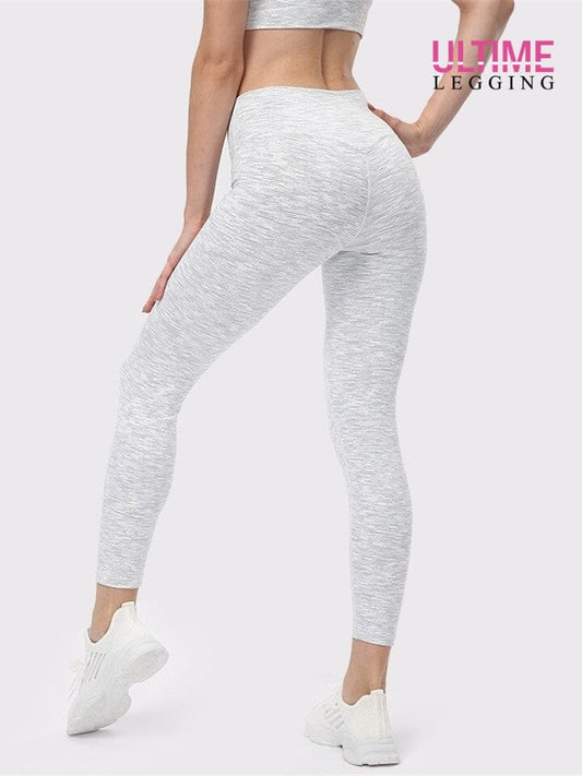 Legging Cache Cellulite Sport - Ultime-Legging Leggings Ultime Legging S Blanc chiné