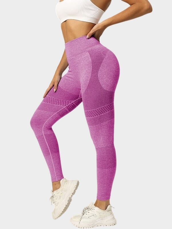 Legging Ceinture Large Sans Couture Sport Leggings Ultime Legging S Rose