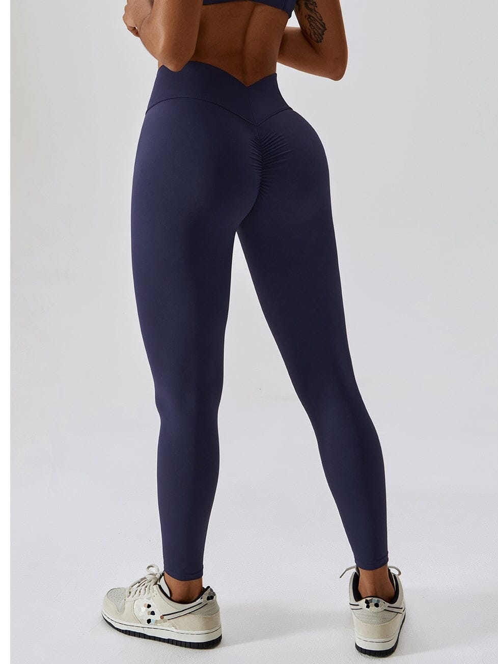 Legging Ceinture Vente Plat Push Up (Sans Couture) Leggings Ultime Legging S Bleu