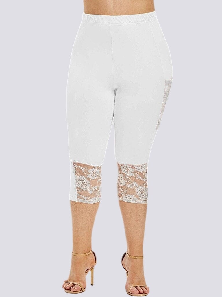 Plus-kokoiset lyhyet leggingsit (tasku)