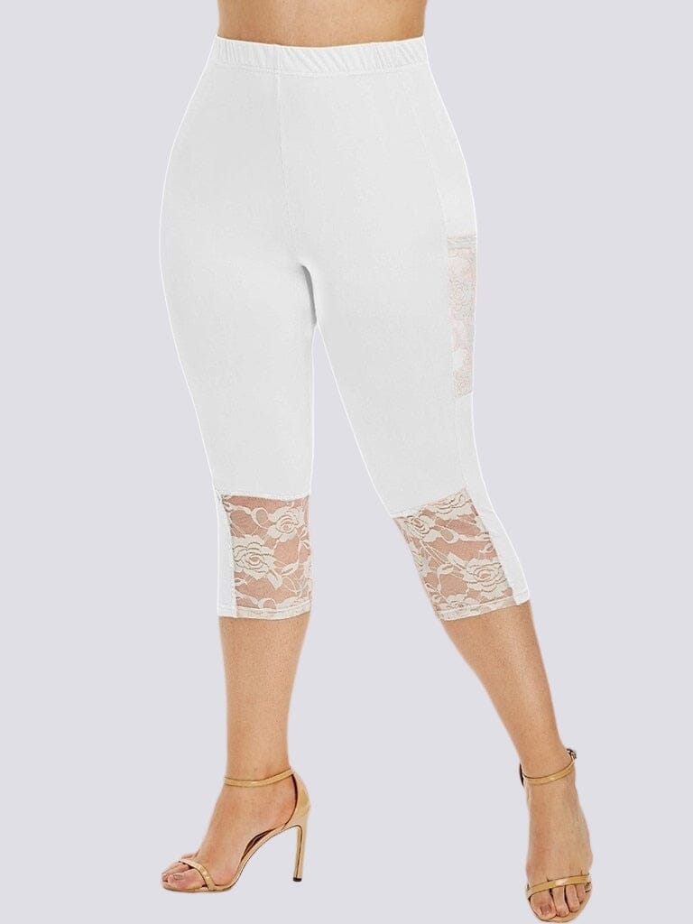 Plus-kokoiset lyhyet leggingsit (tasku)