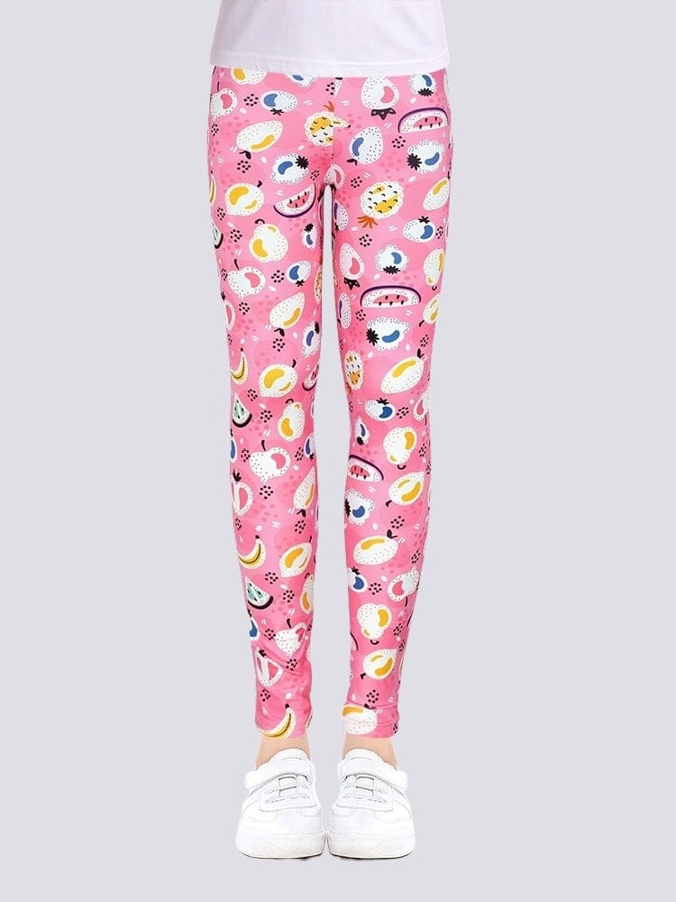 Legging Fille Rose Imprimé Leggings Ultime Legging 4 - 5 ans