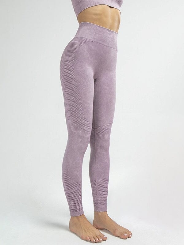 Legging Fitness Gainant Sans Couture Ultime Legging S Violet