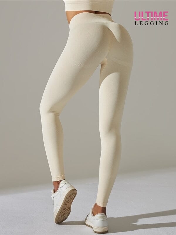 Legging Gainant Anti Cellulite (Push Up) - Ultime-Legging Ensemble Sport Ultime Legging S Blanc glacier