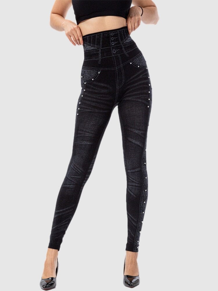 Legging Imitation Jean Leggings Ultime Legging S Noir