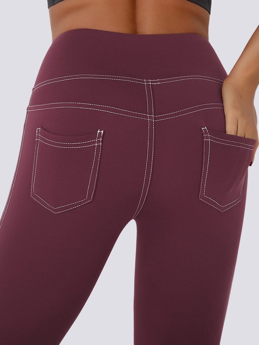 Laihduttavat denim leggingsit