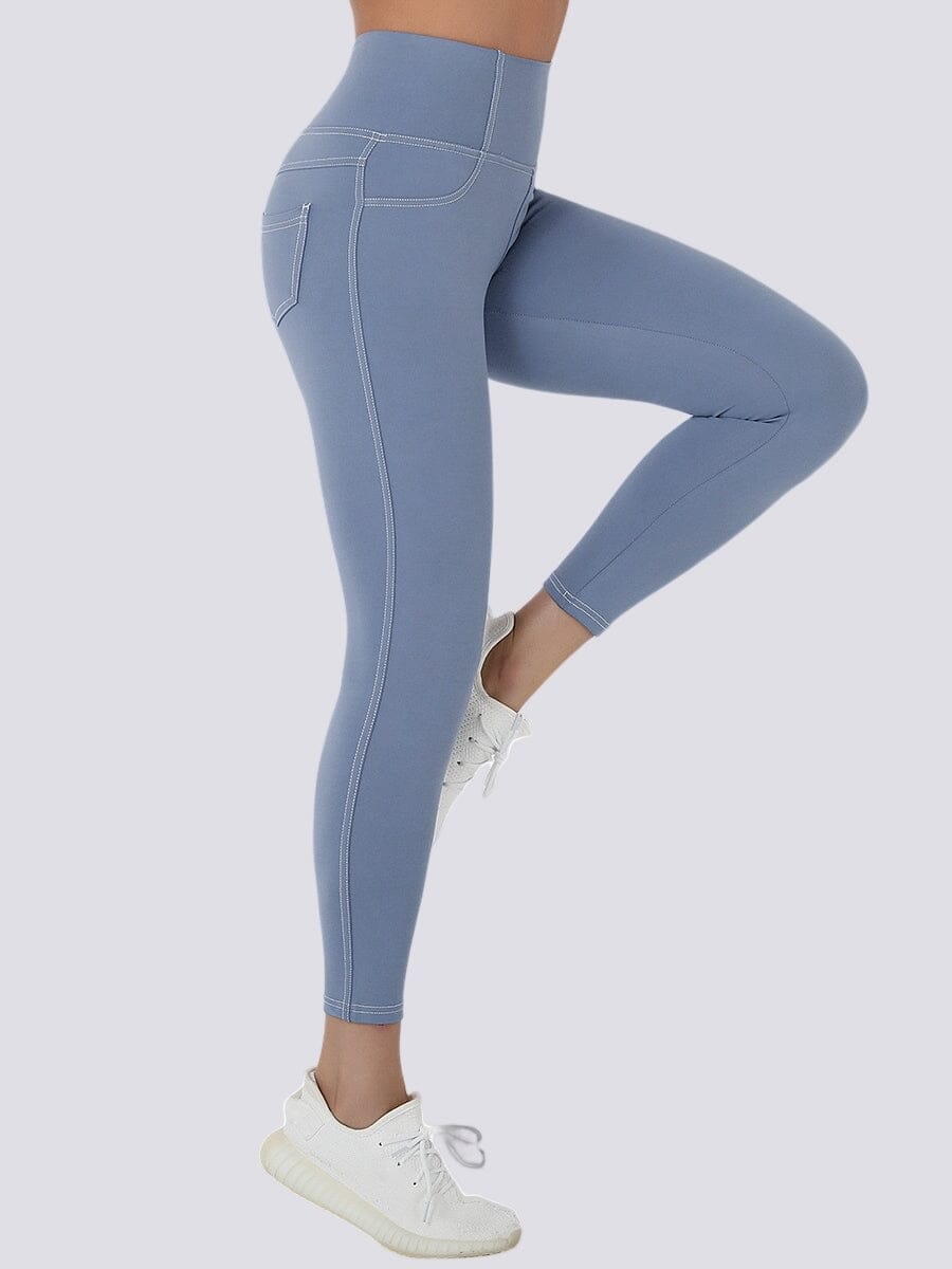 Laihduttavat denim leggingsit