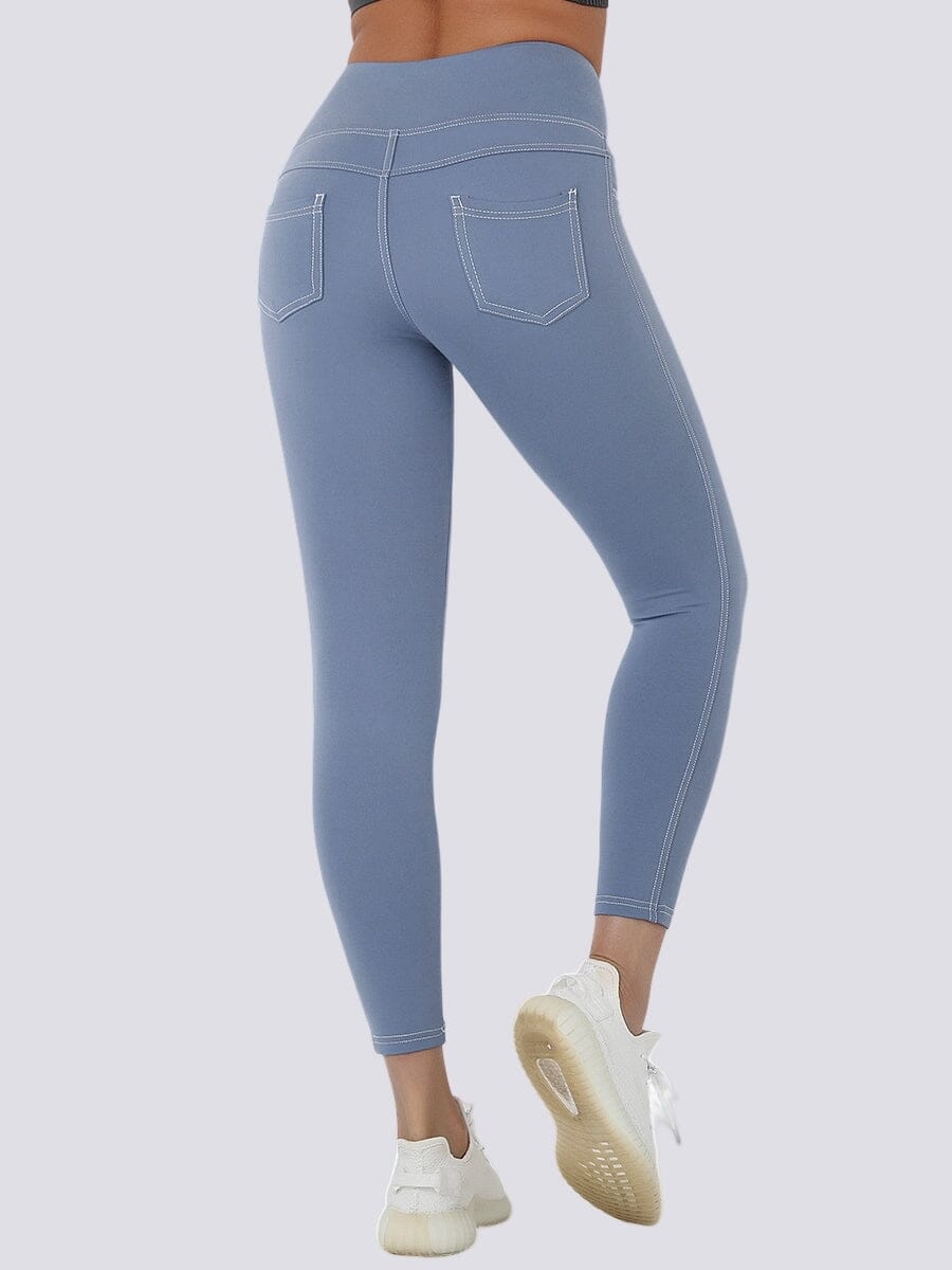 Laihduttavat denim leggingsit