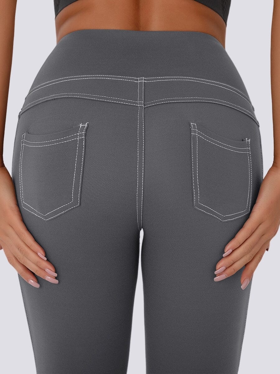 Laihduttavat denim leggingsit