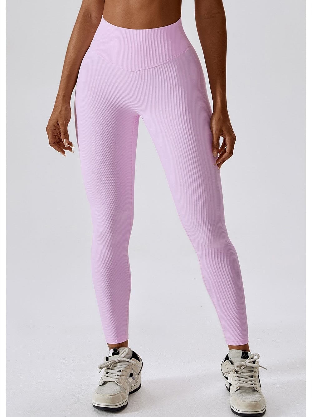 Legging Long Côtelé Push Up Sport Leggings Ultime Legging S Rose