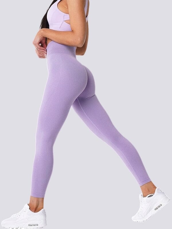 Legging Moulant Sport - Galbant - Sans Couture Leggings Ultime-Legging XS Lila