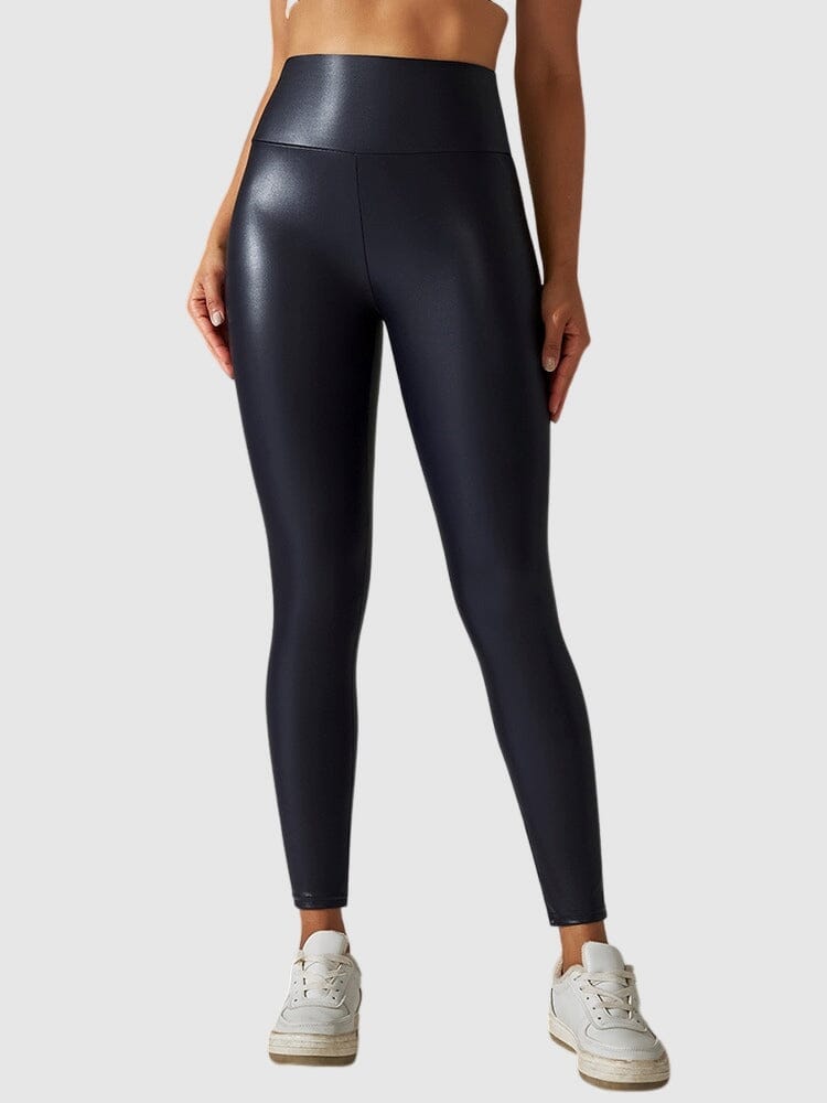 Legging Simili Cuir Sculptant Leggings Ultime Legging XS Bleu marine