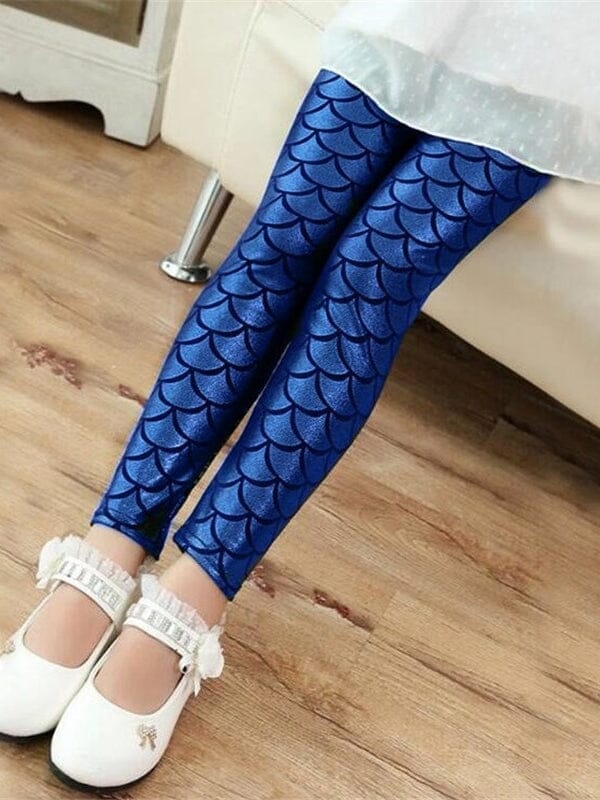 Legging Sirène Fille Leggings Ultime Legging 2 Ans Bleu