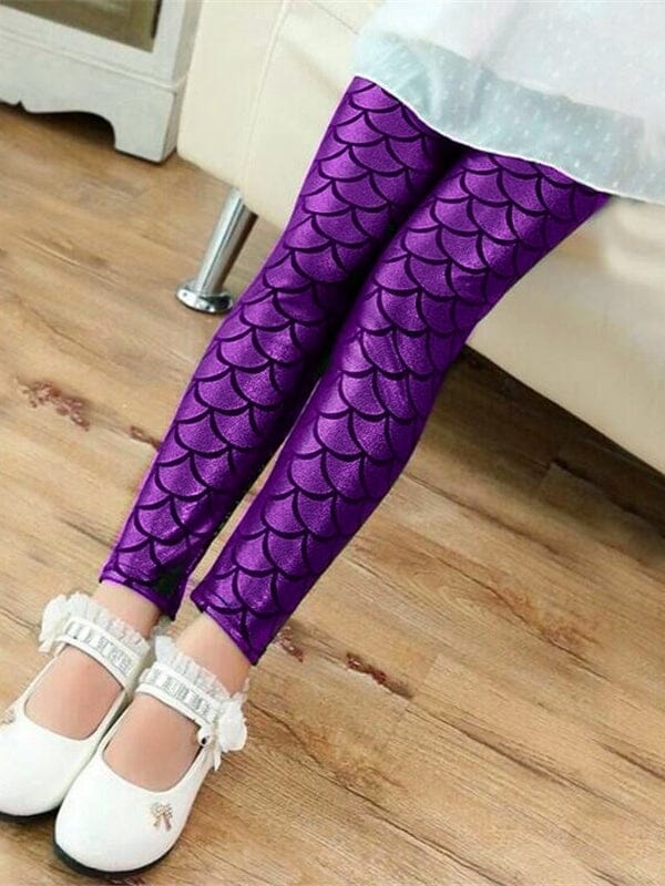 Legging Sirène Fille Leggings Ultime Legging 2 Ans Violet