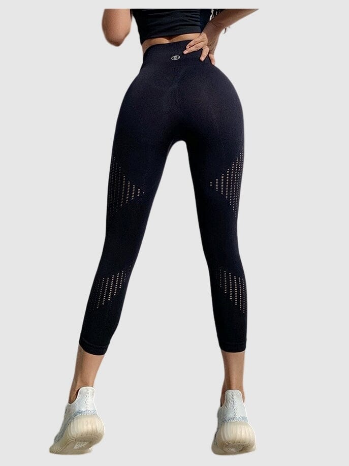 Korkeavyötäröiset saumattomat Capri Sports leggingsit