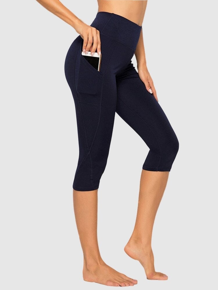 Legging Sport Court Poches Leggings Ultime Legging S Bleu marine