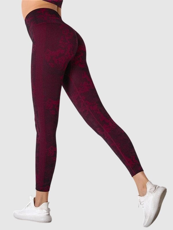 Legging Sport Effet Amincissant Sans Couture (Push Up) Leggings Ultime Legging S Bordeaux