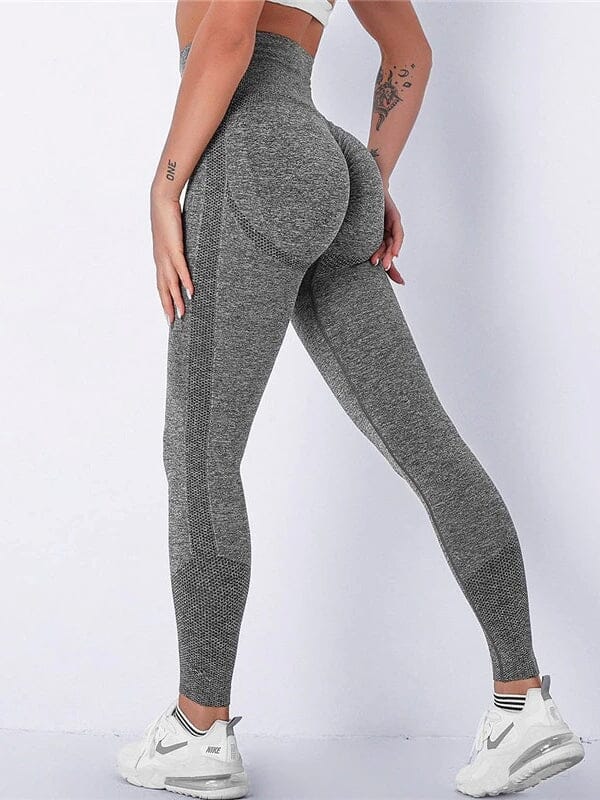 Legging Sport Gainant Push Up Leggings Ultime Legging : Legging Femme | Vêtements de Sport S Gris