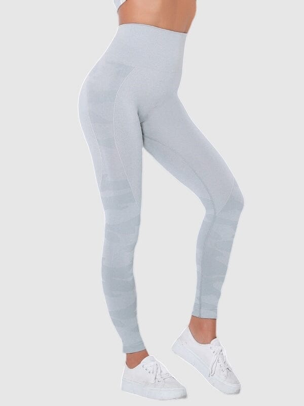 Legging Sport Imprimé Camouflage Sans Couture Leggings Ultime Legging : Legging Femme | Vêtements de Sport S Gris