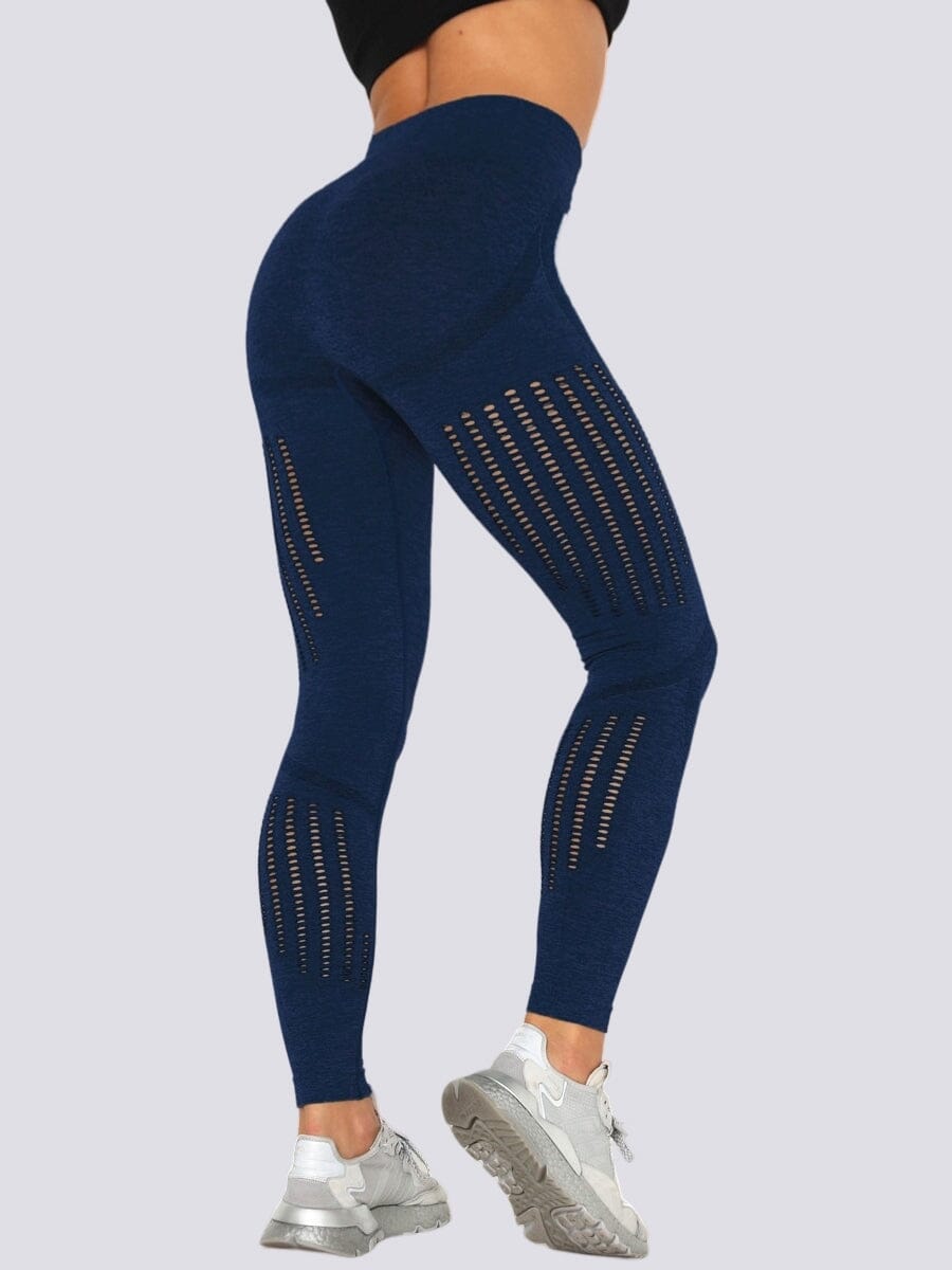 Legging Sport Maille Leggings Ultime Legging : Legging Femme | Vêtements de Sport S Bleu Royal