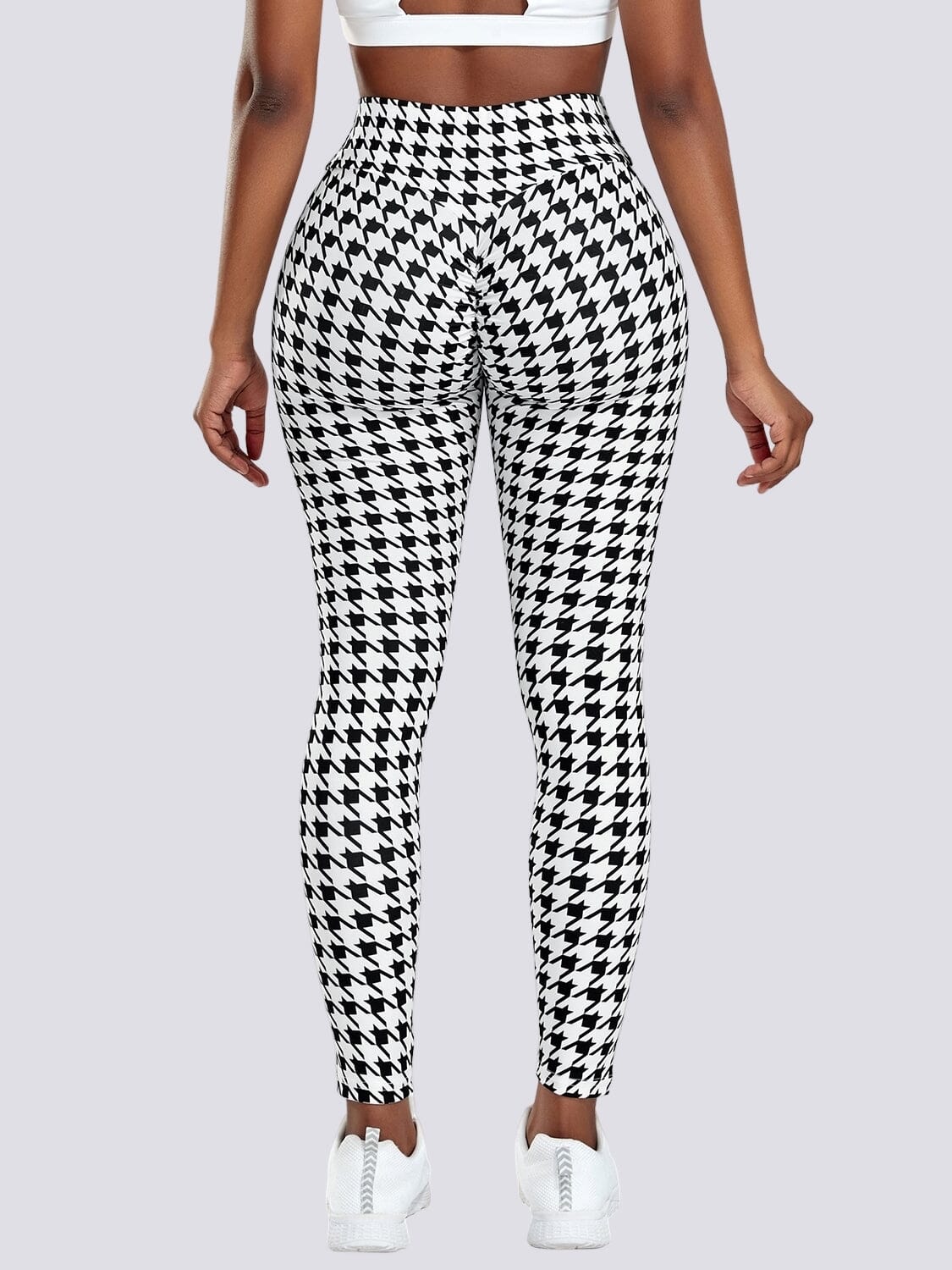 Houndstooth push up -urheiluleggingsit