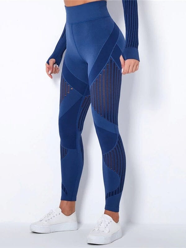 Legging Sport Respirant Leggings Ultime Legging : Legging Femme | Vêtements de Sport XS Bleu